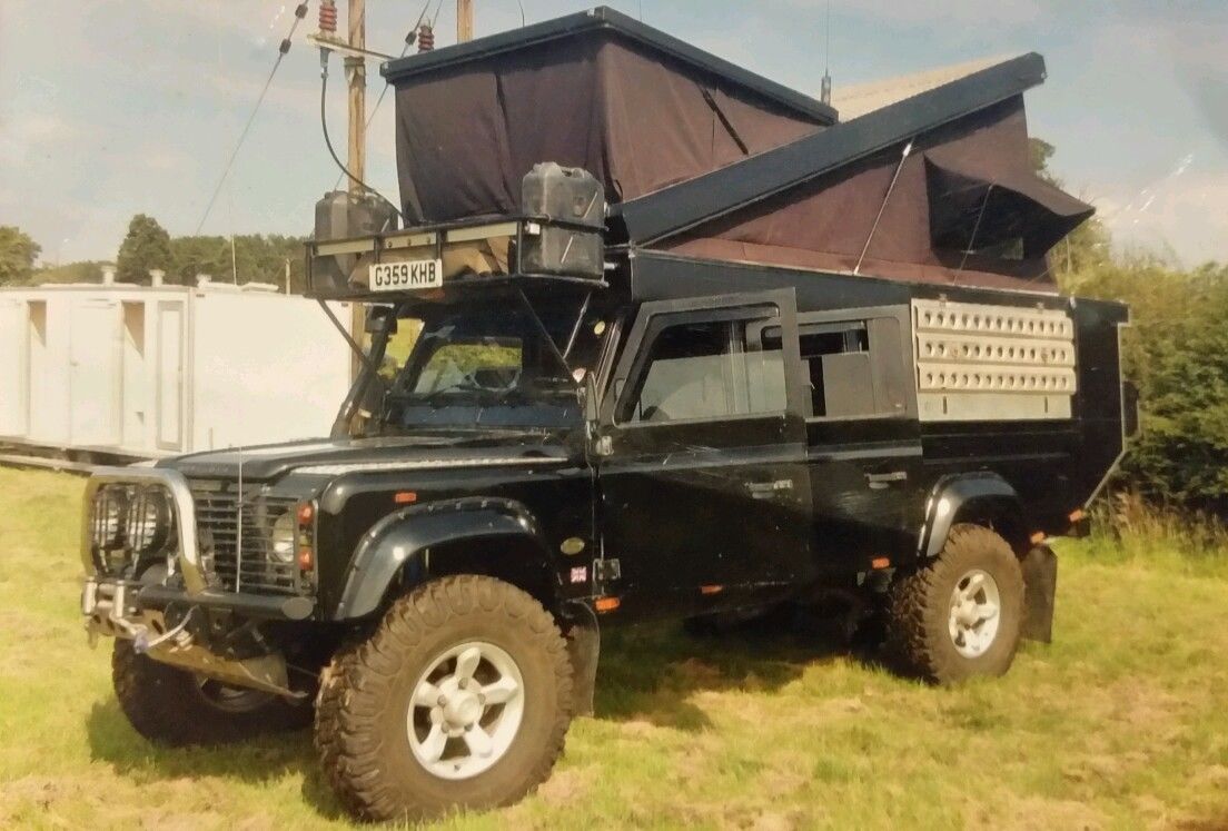 SOLD – Landrover Defender 130 expedition vehicle – pop top camper – uk